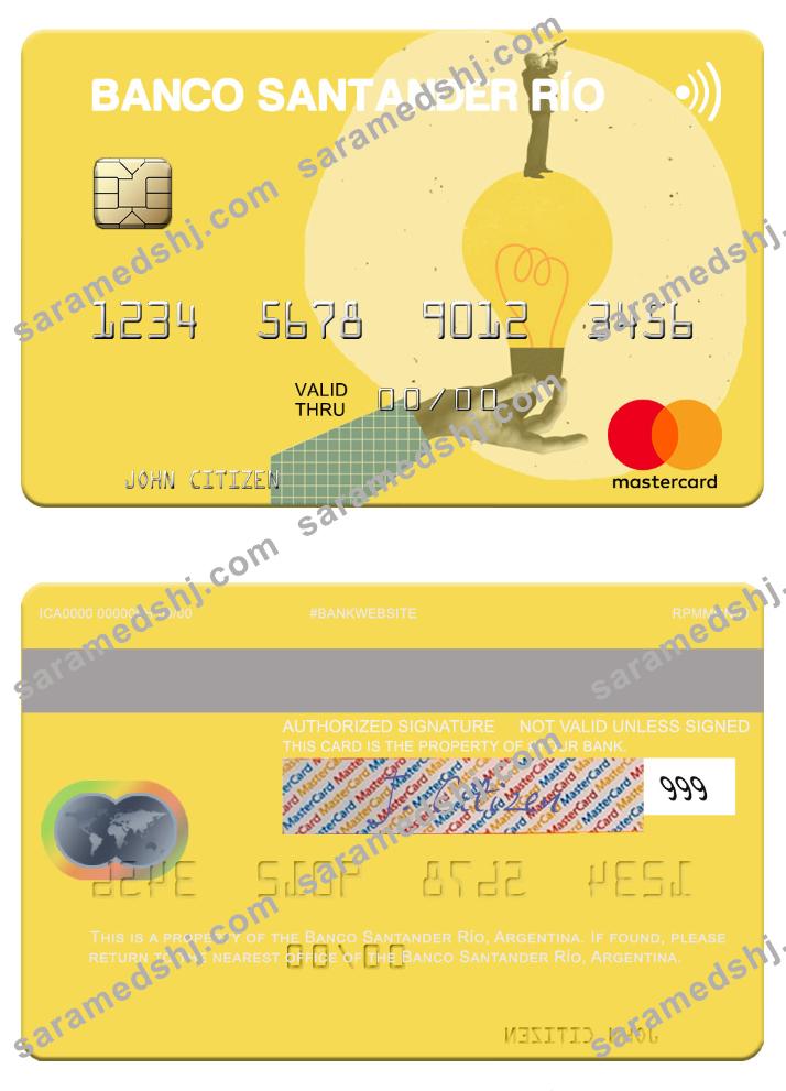 Argentina Banco Santander Río mastercard